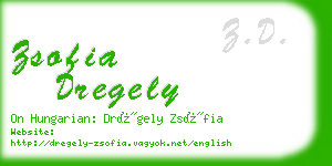 zsofia dregely business card